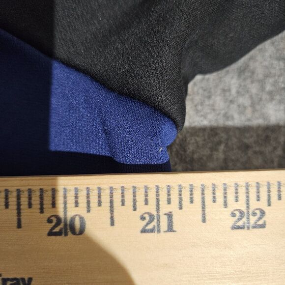 Nike Hoodie Mens Medium Blue Black Dri-FIT Pullover Hooded Sweatshirt Athletic - Picture 6 of 10